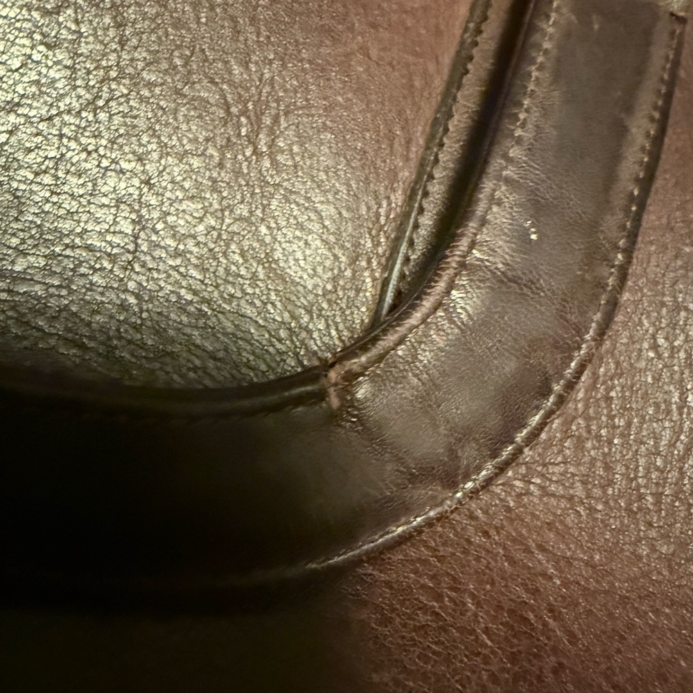 Coach Vintage Slim Satchel Burgundy Made in New York - Picture 15 of 16